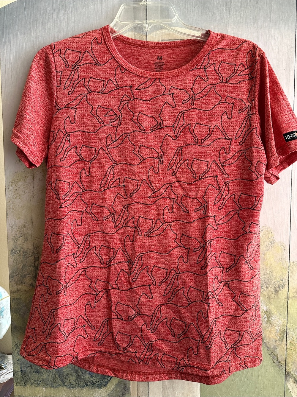 Kerrits Red Horse-Print Tee